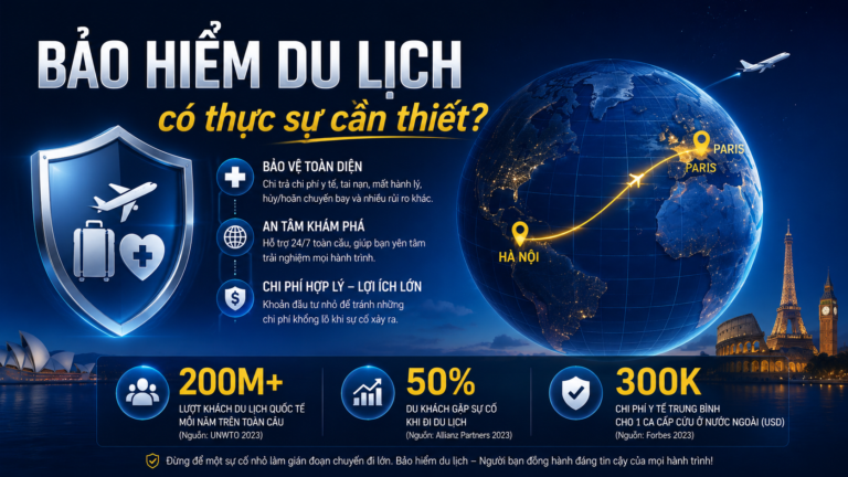 Bảo hiểm du lịch cần thiết