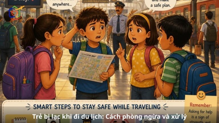 Trẻ bị lạc khi đi du lịch Cách phòng ngừa và xử lý