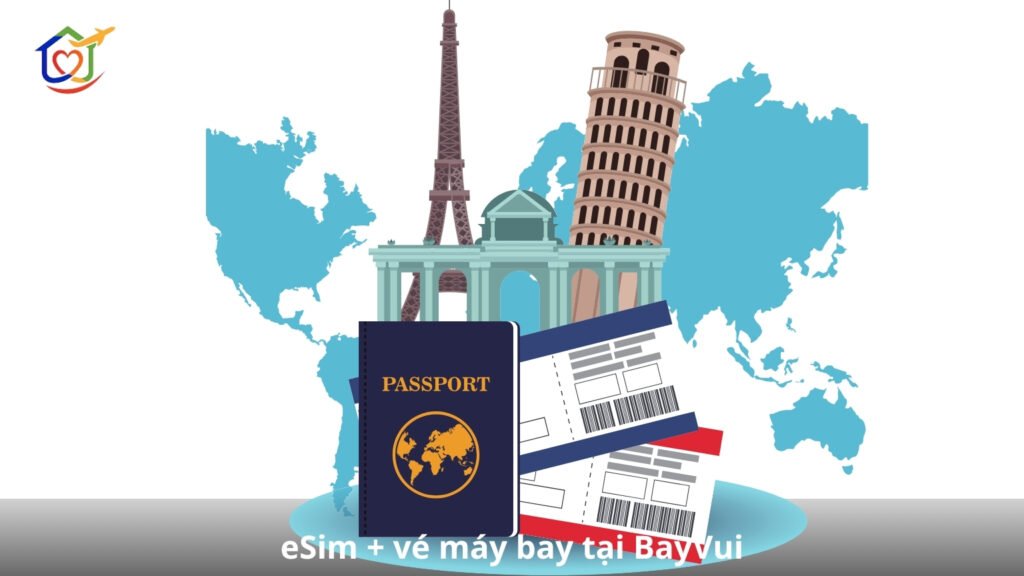 combo vé máy bay eSIM