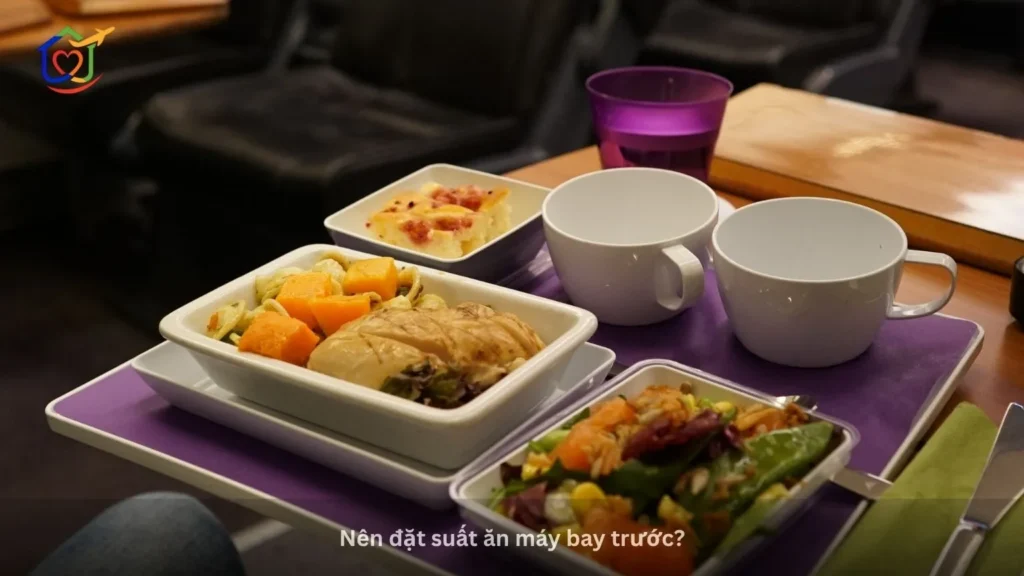 đặt suất ăn máy bay trước