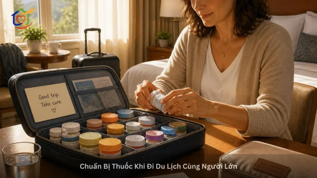 Chuẩn Bị Thuốc Khi Đi Du Lịch Cùng Người Lớn