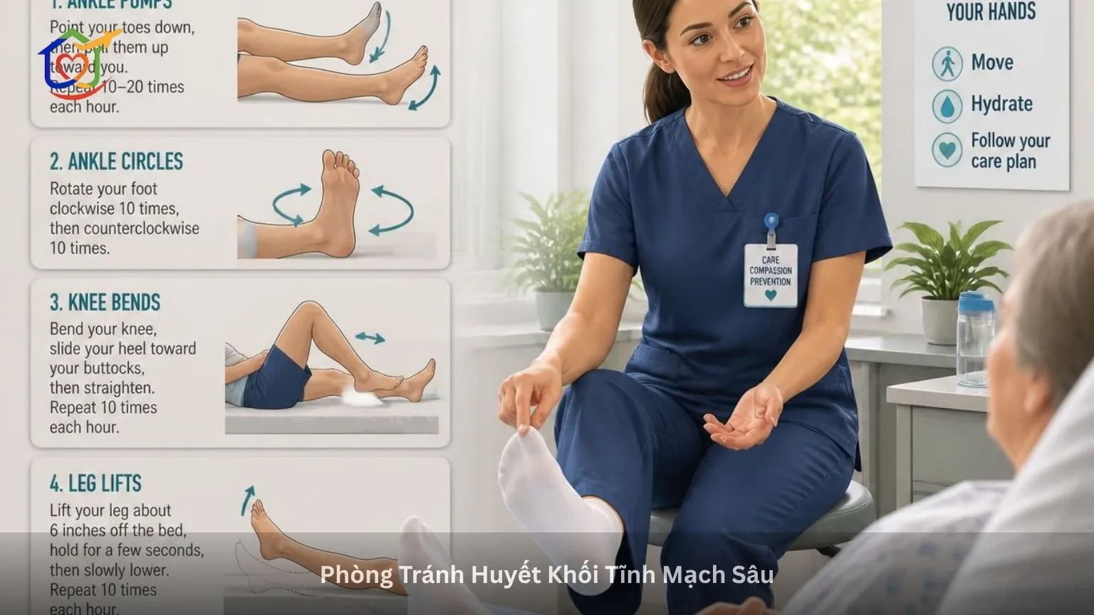 Phòng Tránh Huyết Khối Tĩnh Mạch Sâu