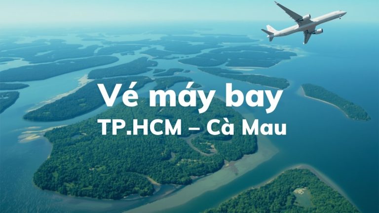 Máy bay bay trên vùng rừng ngập mặn Cà Mau, minh họa bài viết vé máy bay TP.HCM – Cà Mau