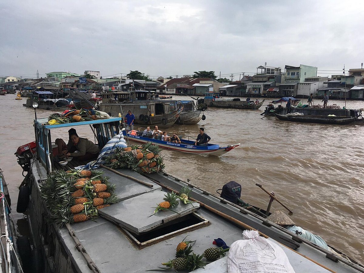 Ghe trái cây ở chợ nổi Cái Răng, Cần Thơ – trải nghiệm thú vị cho trẻ nhỏ