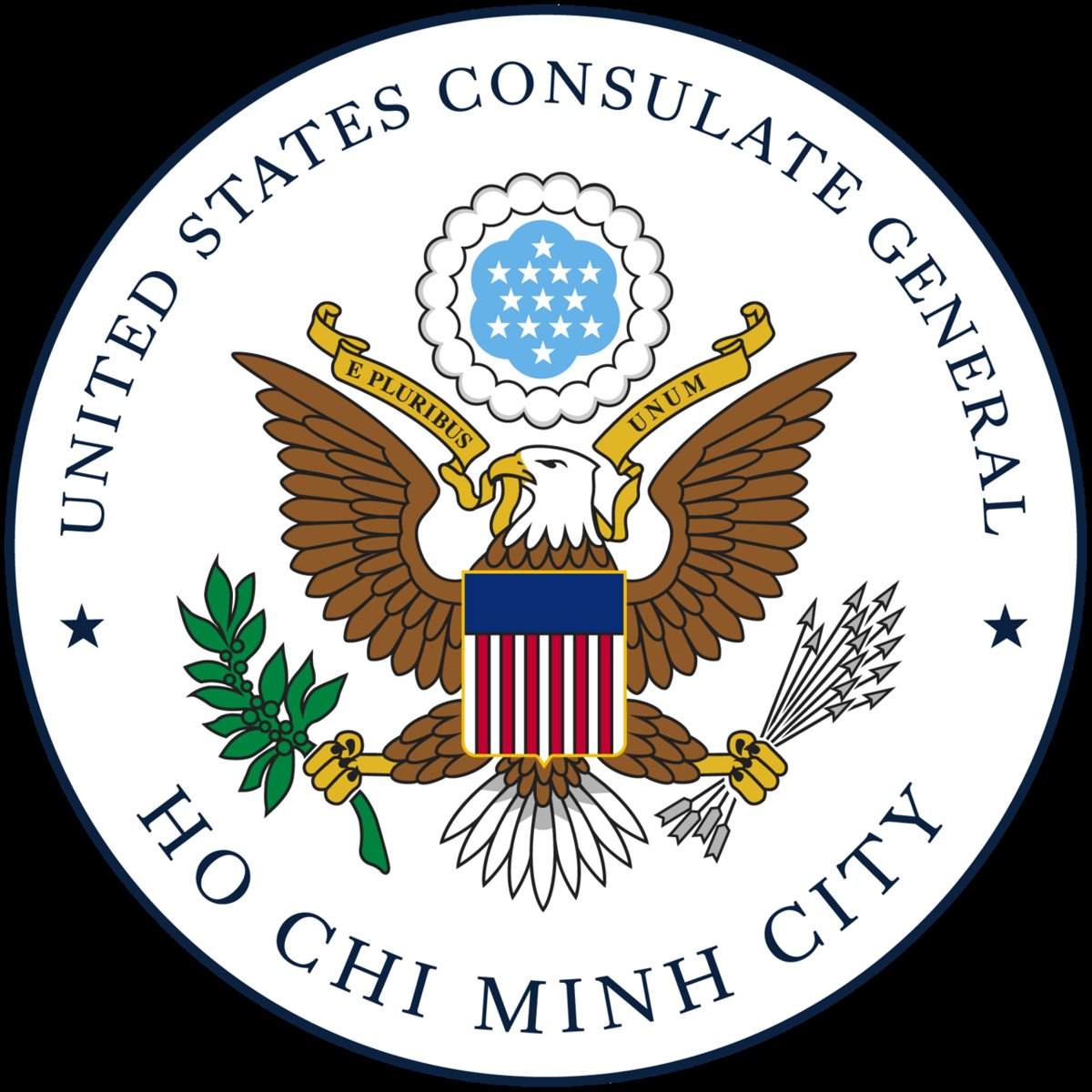 Con dấu Tổng Lãnh sự quán Hoa Kỳ tại TP.HCM – nơi phỏng vấn visa B1/B2
