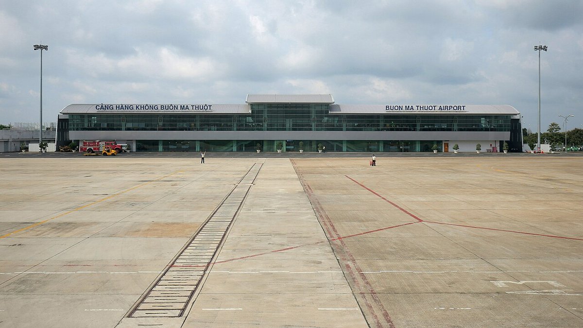 Nhà ga sân bay Buôn Ma Thuột – điểm đến của tuyến bay Đà Nẵng Buôn Ma Thuột