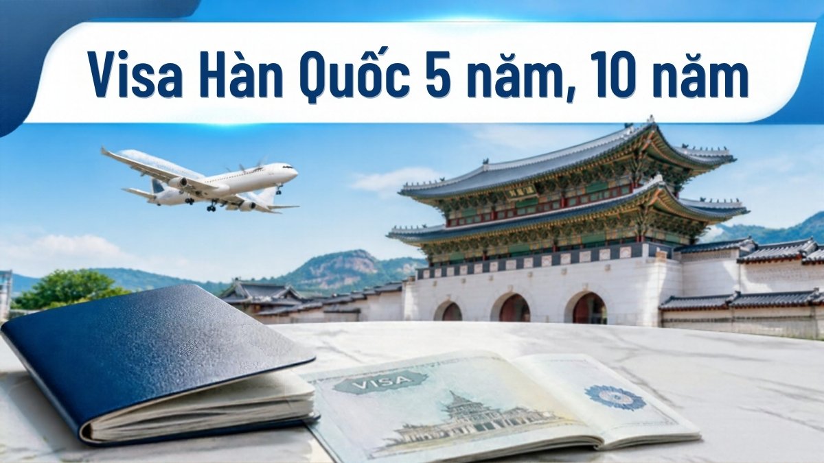 Hộ chiếu và visa Hàn Quốc trước cung điện Gyeongbokgung – visa Hàn Quốc 5 năm, 10 năm
